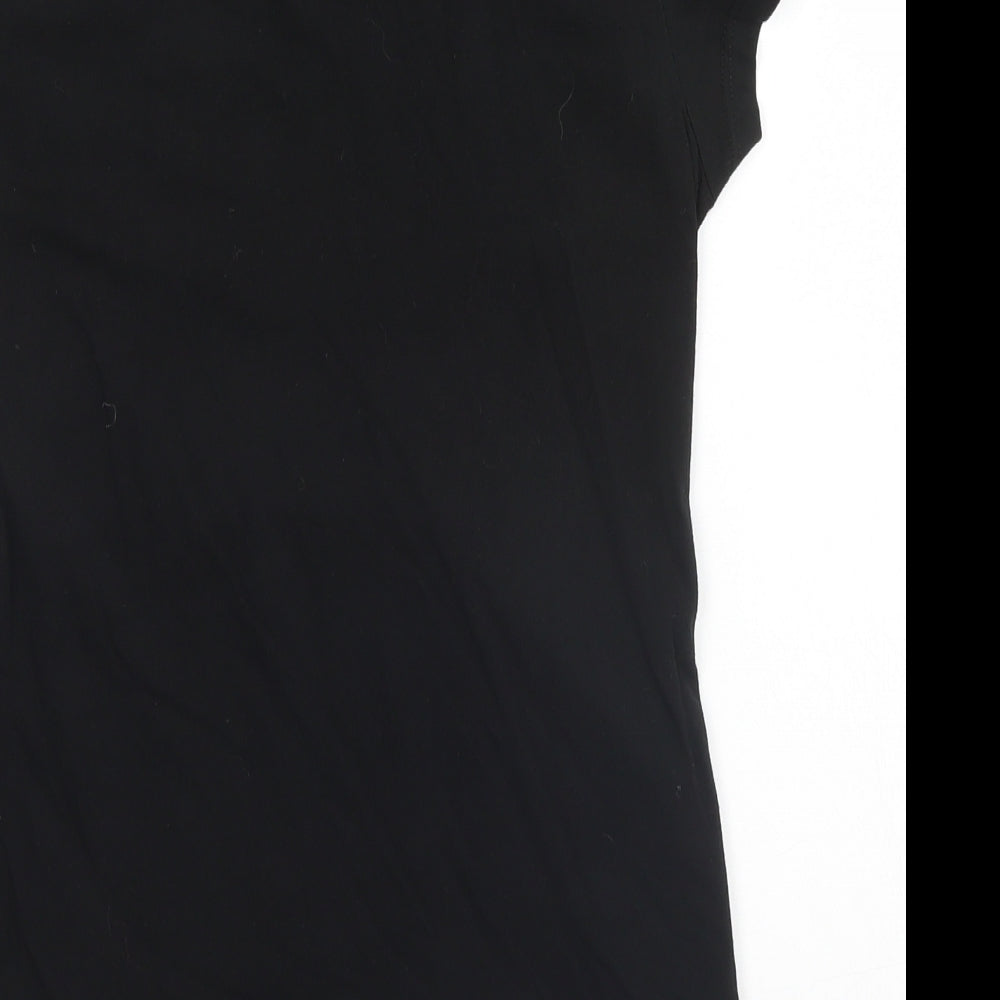 Womens UK Size M H&M Black Basic T-Shirt