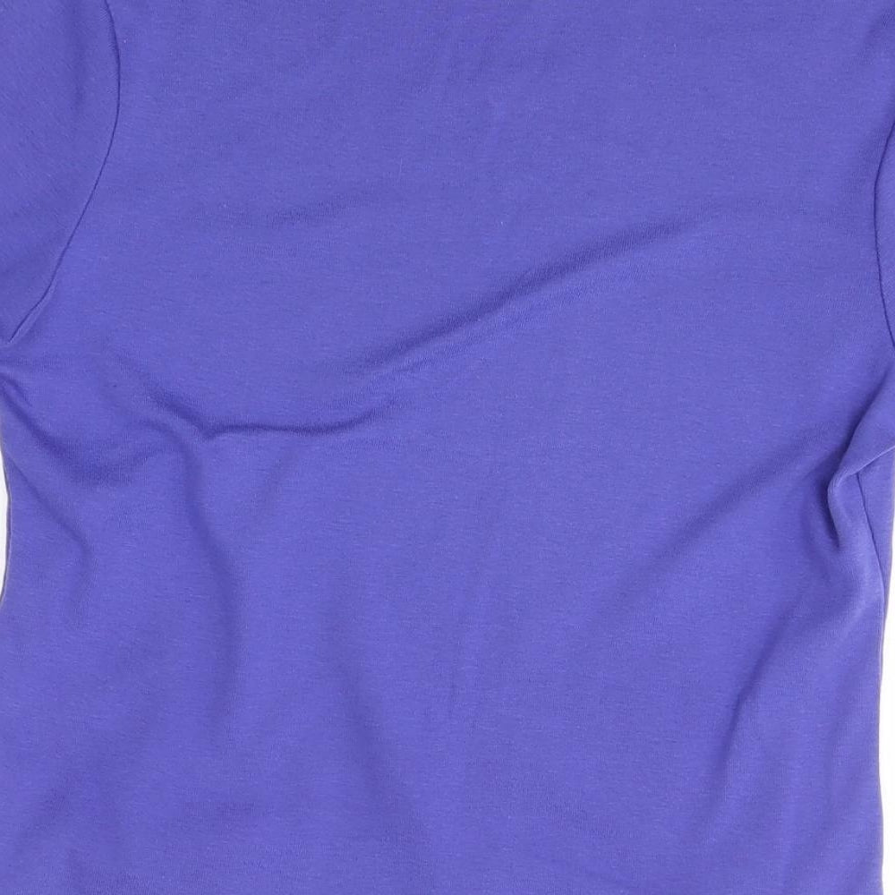 Womens UK Size 12 Preworn Purple Basic T-Shirt