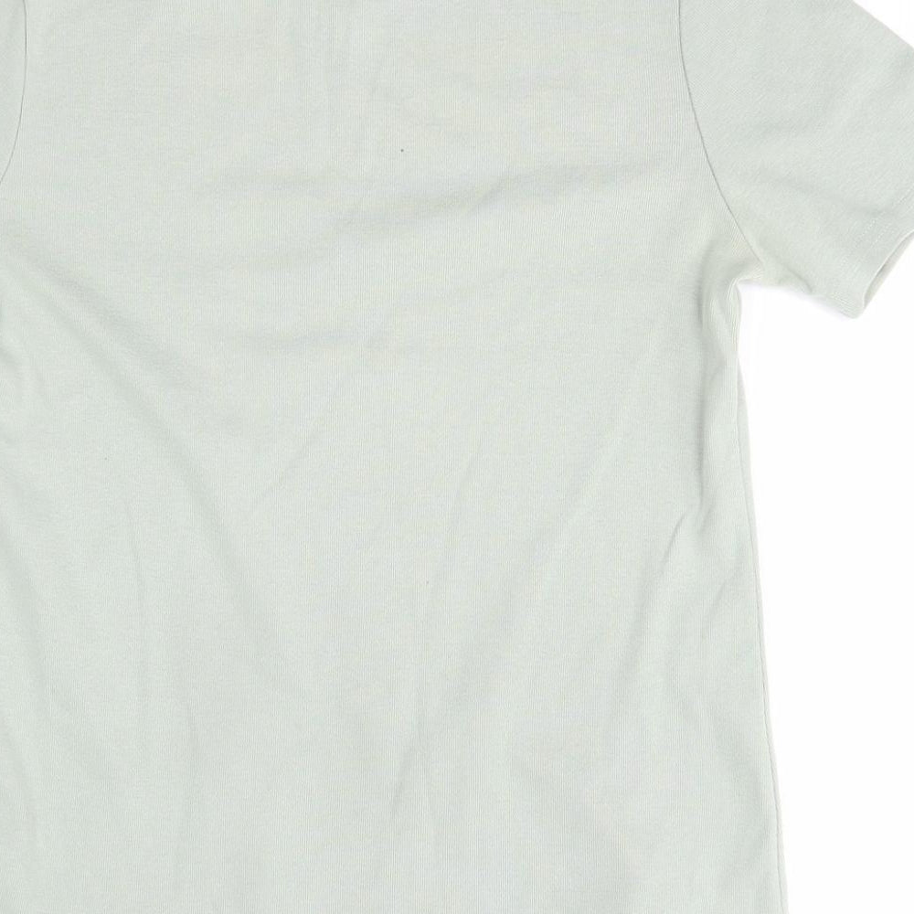 Womens UK Size 12 Preworn Green Basic T-Shirt