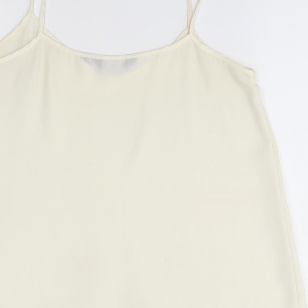 Womens UK Size 8 New Look Ivory Camisole Blouse