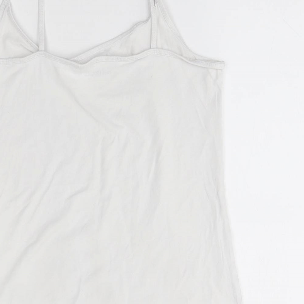 Womens UK Size 14 NEXT White Basic Tank