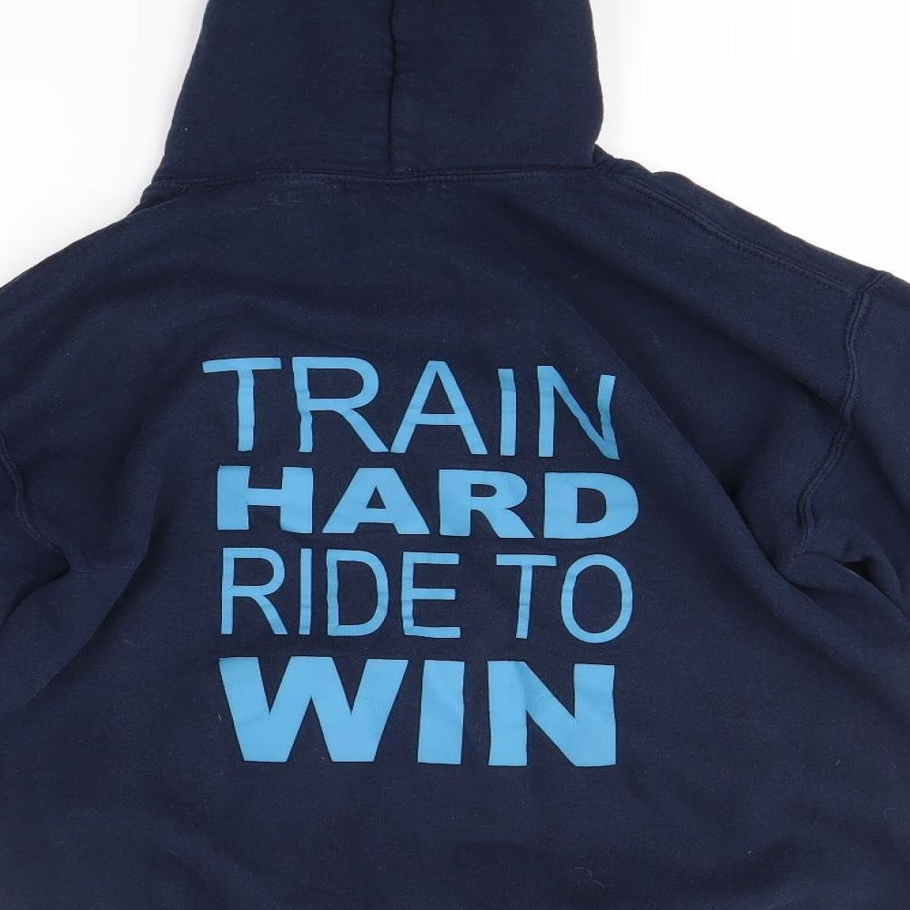 Mens UK Size S Gildan Blue Pullover Hoodie