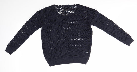 Womens UK Size 12 Matalan Blue Pullover Jumper