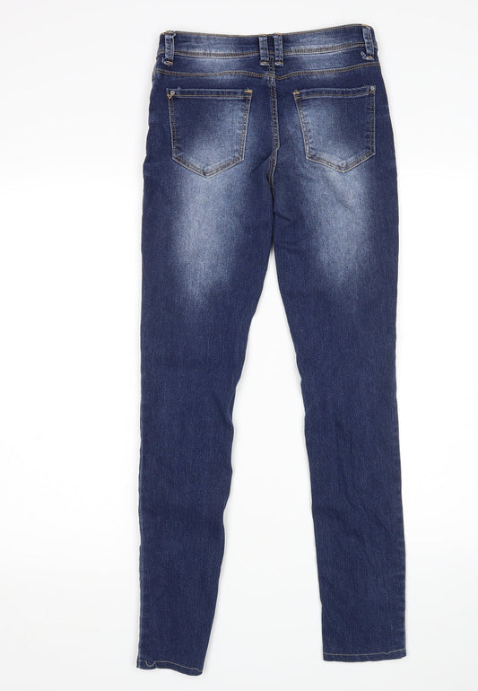 Denim Co Womens Blue Skinny Jeans Size 6 L28 in