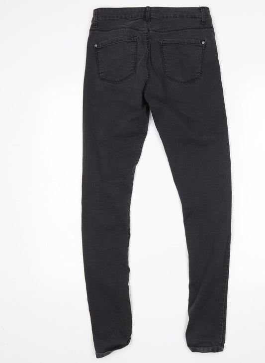 Topshop Womens Black Skinny Jeans Size 26 L32 in