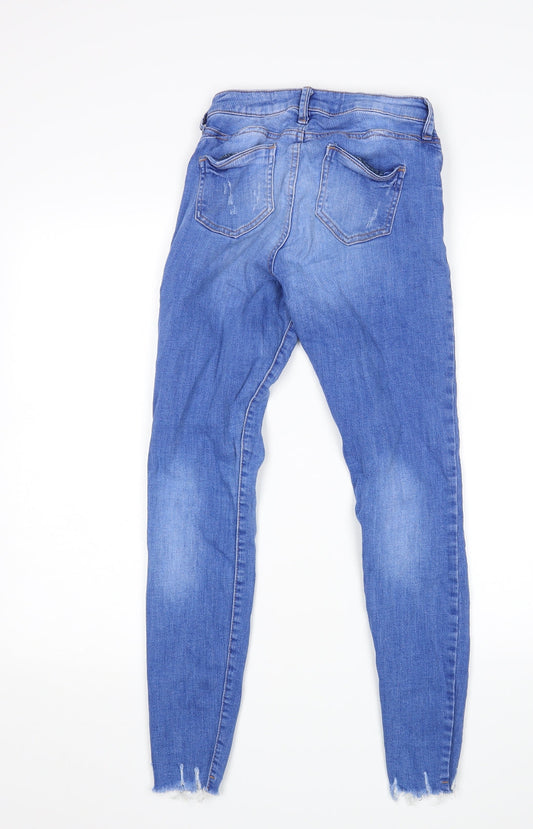 Denim CO Womens Blue Skinny Jeans Size 4 L27 in