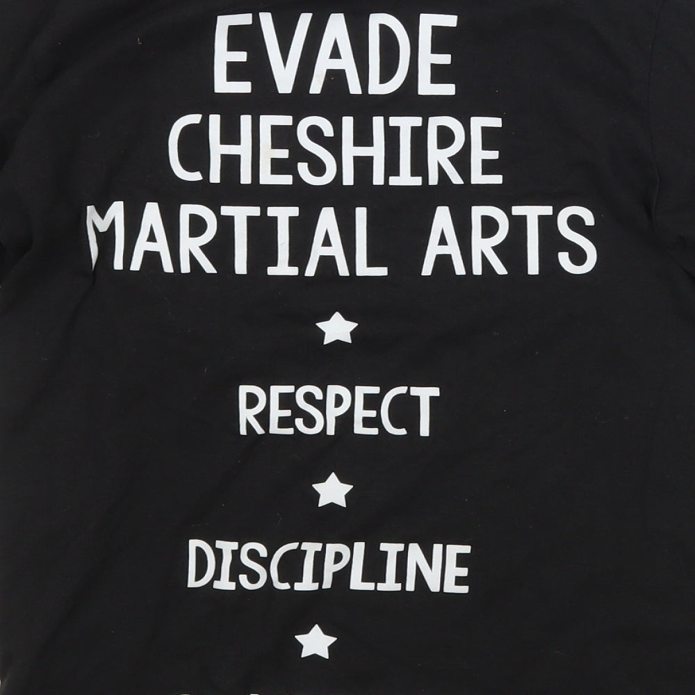 Preworn Boys Black Basic T-Shirt Size 10 Years - Evade Martial Arts