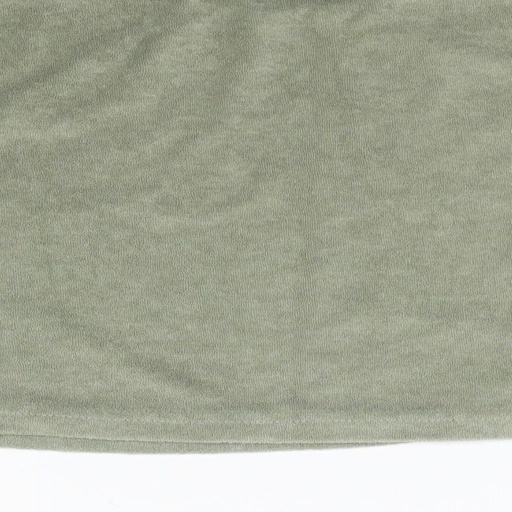 Womens UK Size S H&M Green Cropped T-Shirt