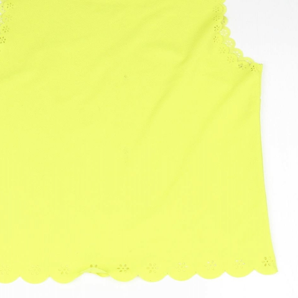 Womens UK Size 12 Atmosphere Yellow Basic Blouse