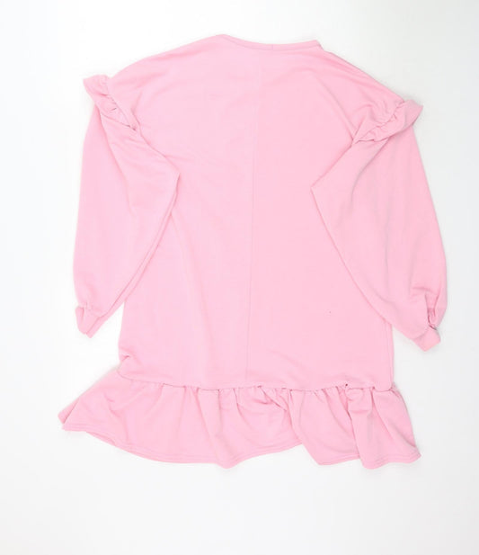 Boohoo Womens Pink A-Line Size 10