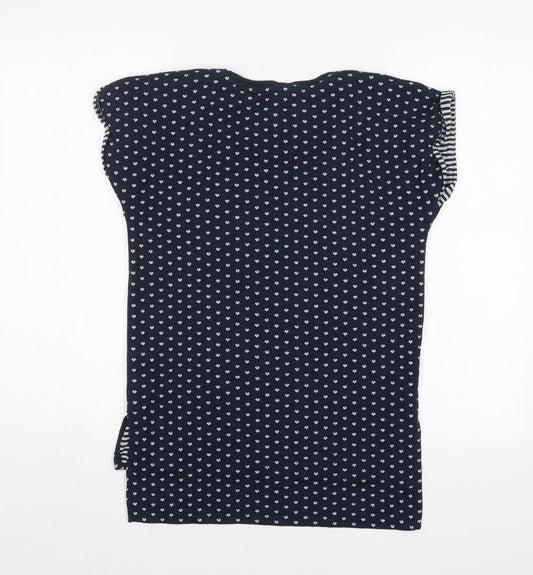 Womens UK Size XS Oasis Blue Tunic T-Shirt