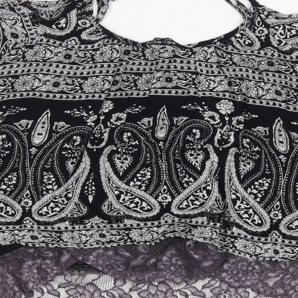 Womens UK Size 6 Select Black Basic Blouse