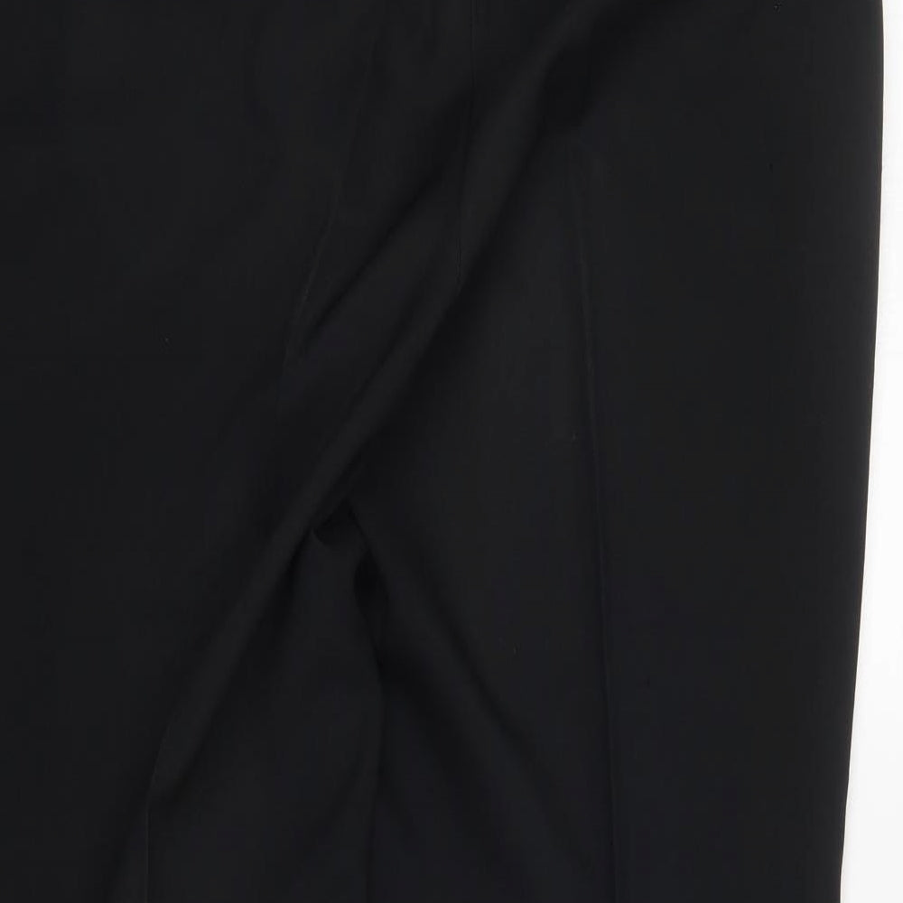 Womens UK Size 14 Dunnes Regular Fit Black Trousers