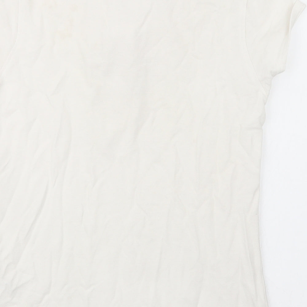 George Girls White Basic Polo Size 11-12 Years