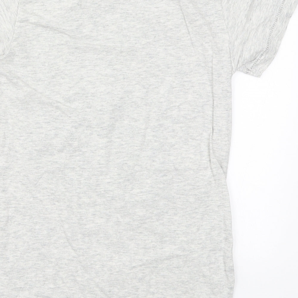Brand and care label for Next boys’ grey basic t-shirt, size 5-6, years - dude
