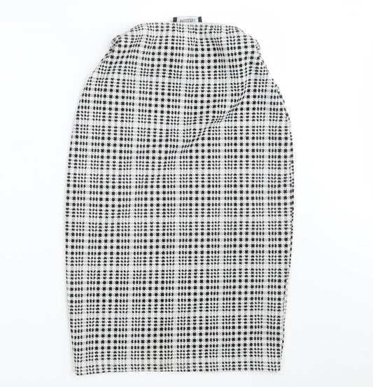 Missguided Womens White Fair Isle Straight & Pencil Set Size 8