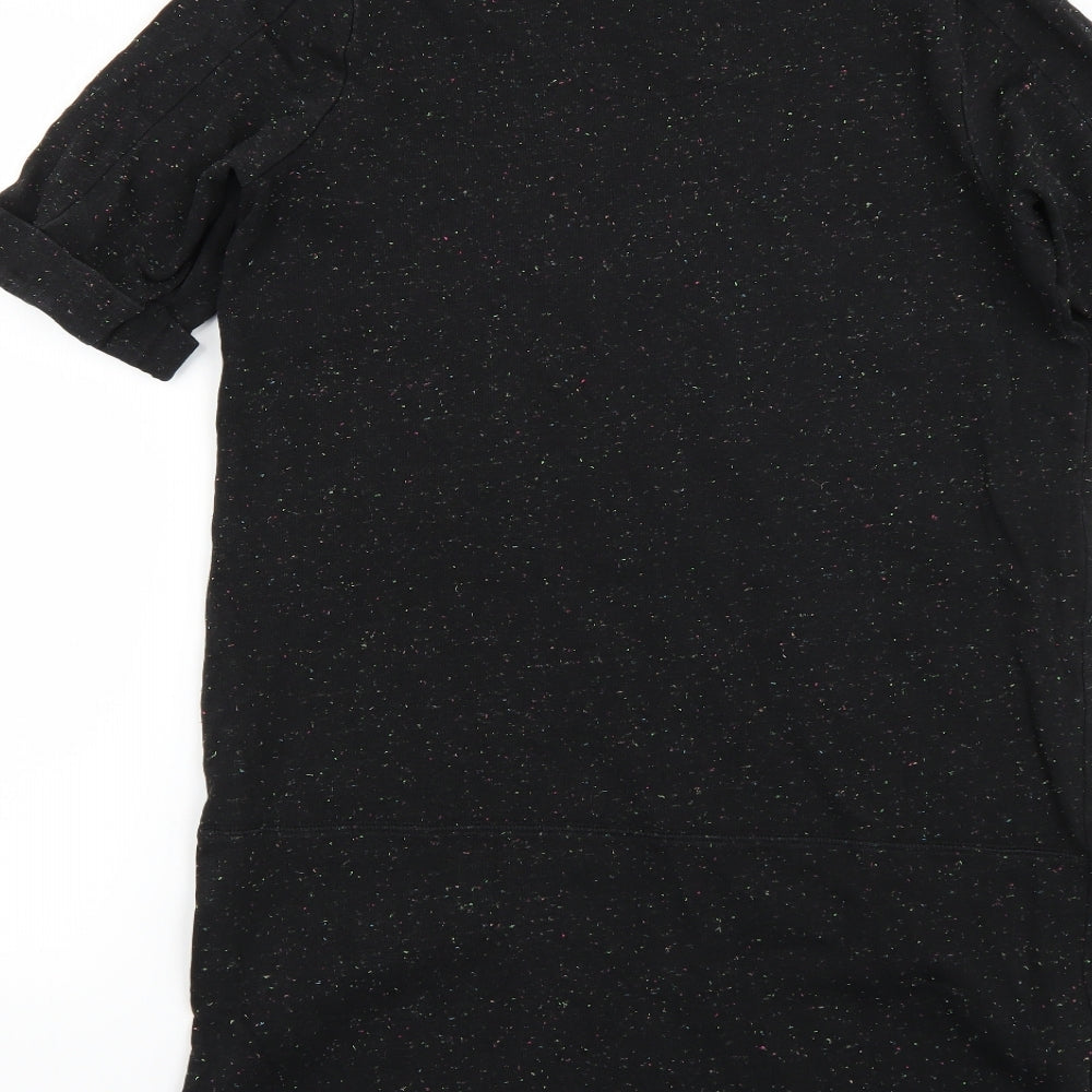 Marks and Spencer Womens Black Polka Dot Jumper Dress Size 14