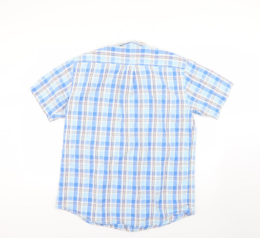 peter gribby Mens Multicoloured Check Button-Up Size L