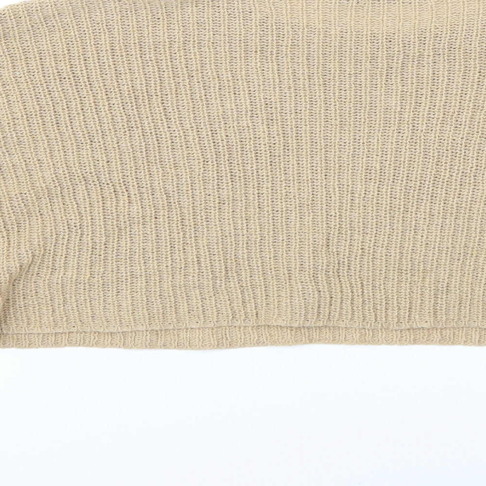 Womens UK Size M PRETTYLITTLETHING Brown Pullover Jumper