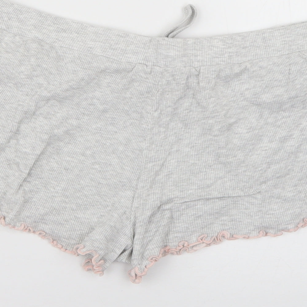 New Look Womens Grey Cut-Off Shorts Size S