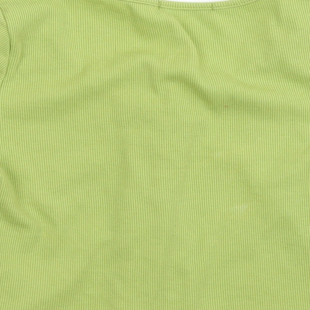 SheIn Womens Green Knit Cardigan Jumper Size XS