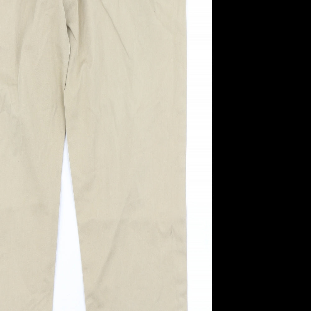 Womens UK Size 8 Gap Regular Fit Chino Brown Trousers