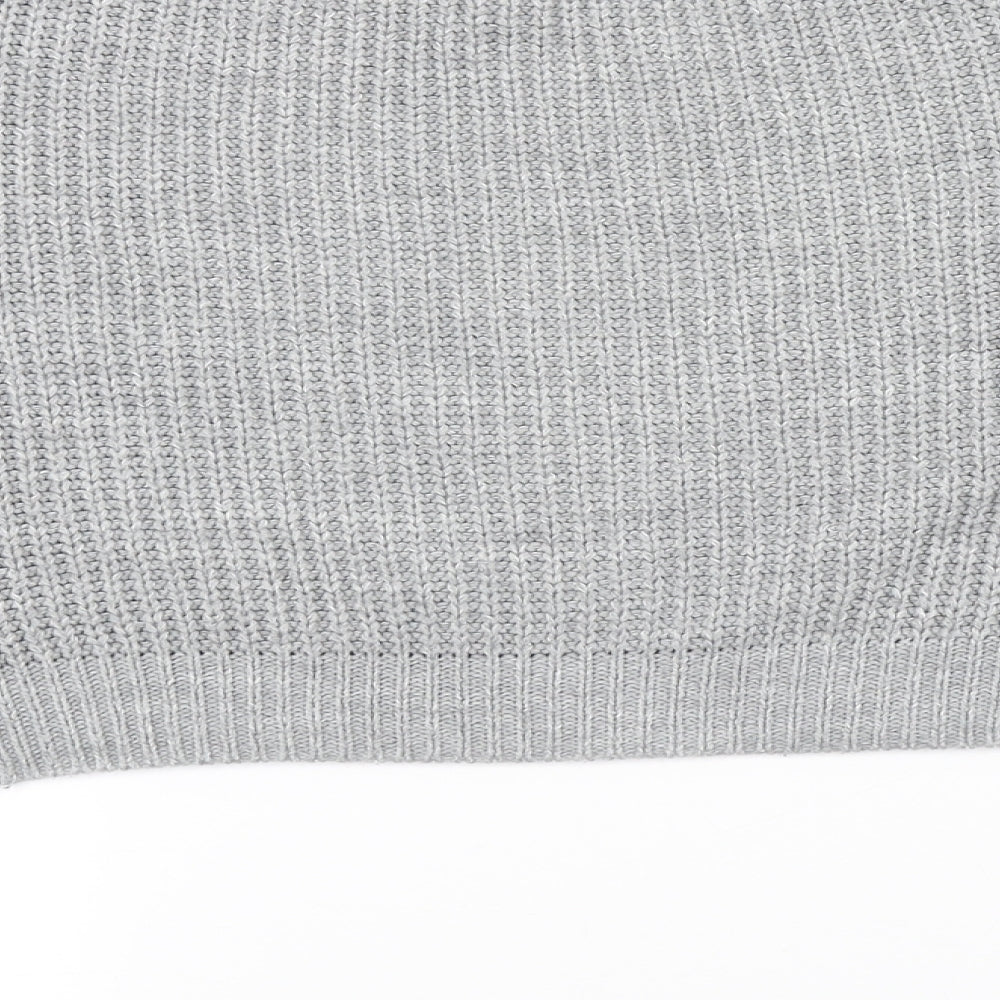Womens UK Size S Missguided Grey Pullover Jumper