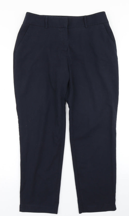 Womens UK Size 10 Dorothy Perkins Regular Fit Dress Pants Blue Trousers