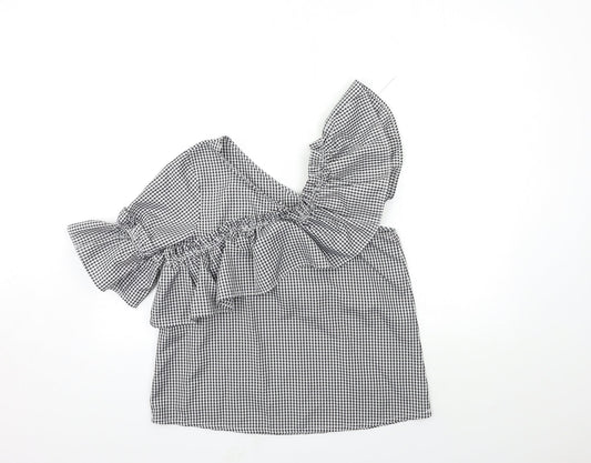Womens UK Size M Only Grey Basic Blouse
