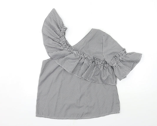 Womens UK Size M Only Grey Basic Blouse