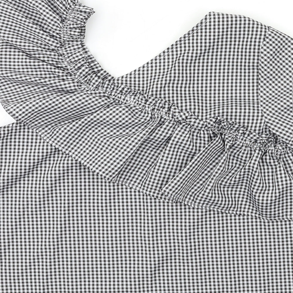 Womens UK Size M Only Grey Basic Blouse