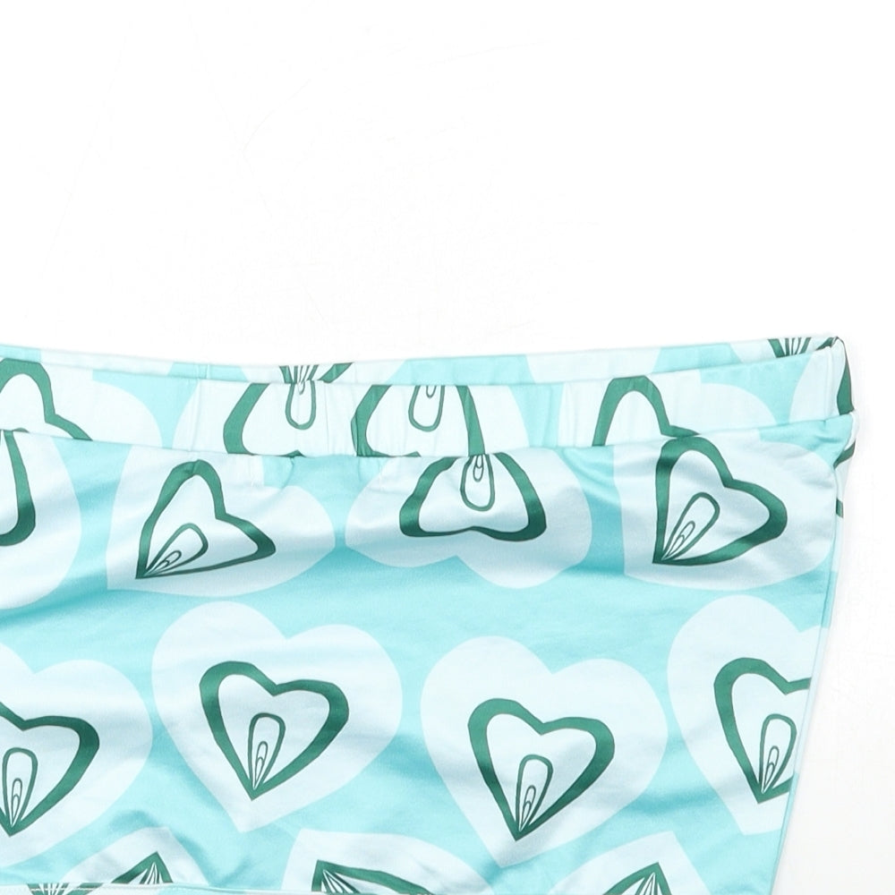 SheIn Womens Blue Geometric Tunic Tank Size L