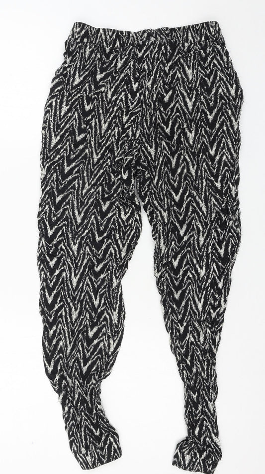 Womens UK Size 8 Dorothy Perkins Regular Fit Black Trousers