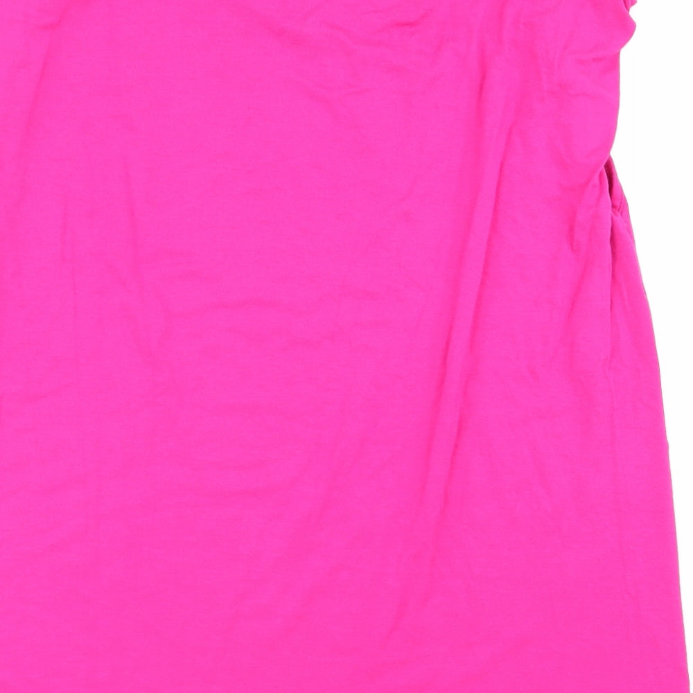 Womens UK Size M Select Pink Basic T-Shirt