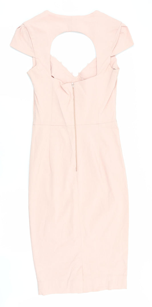 ASOS Womens Pink A-Line Size 10