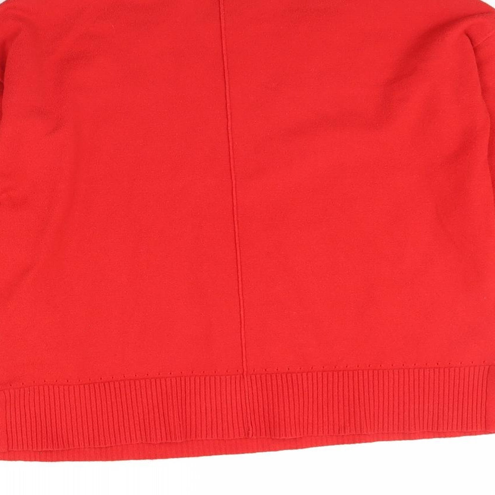 Womens UK Size Oasis Red Pullover Jumper