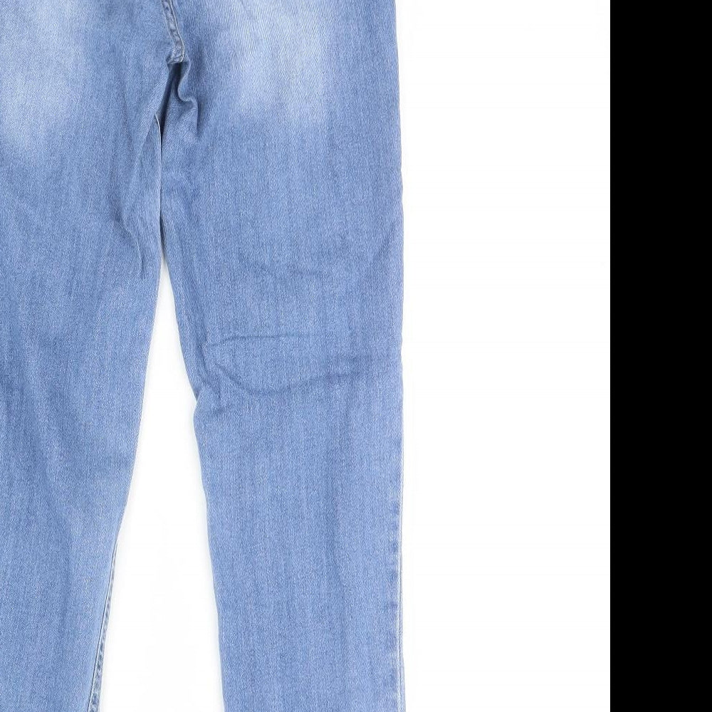 Brand and care label for Select women’s blue denim skinny jeans, size UK 10, 29-inch leg