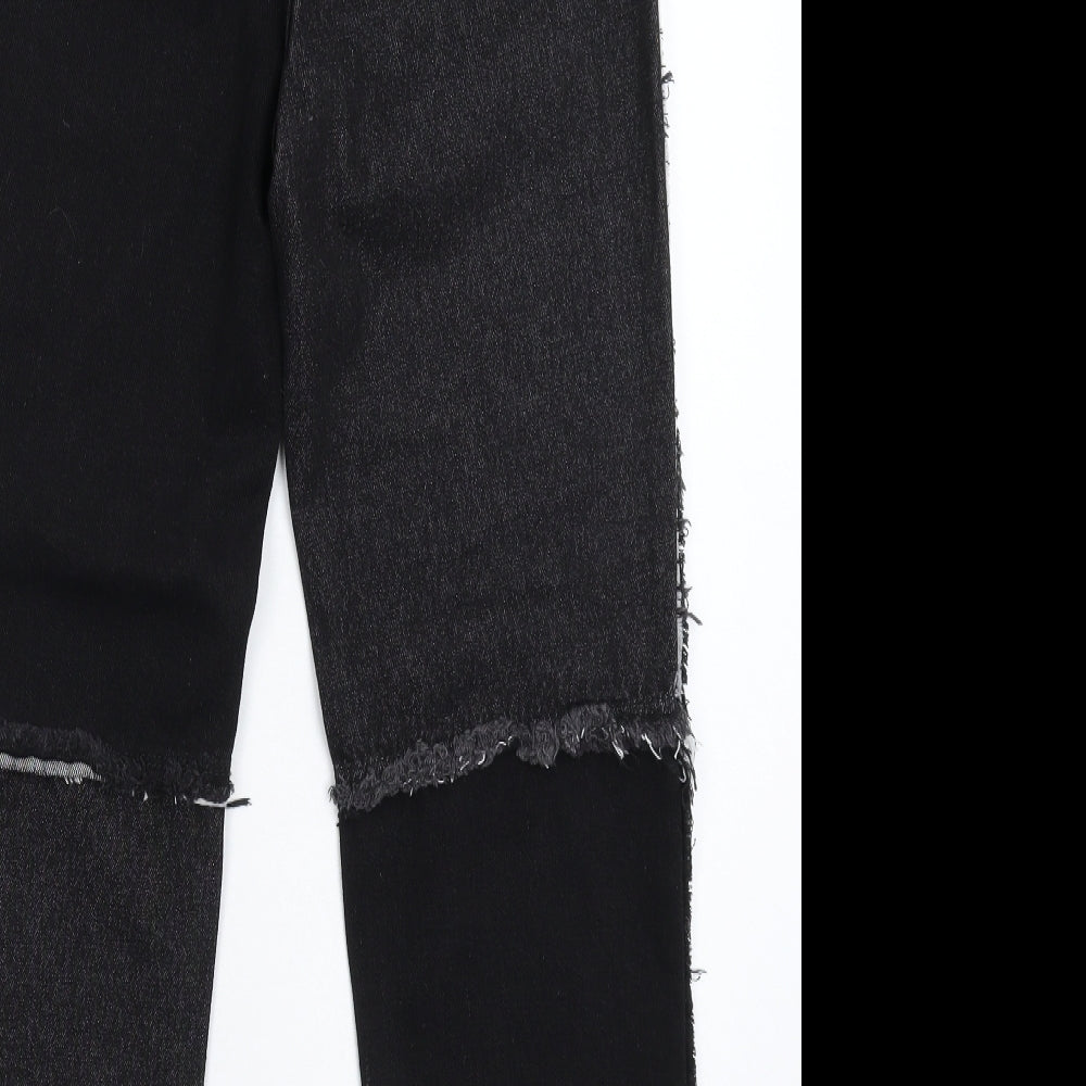 SheIn Womens Black Denim Mom Jeans Size 24 in L26 in