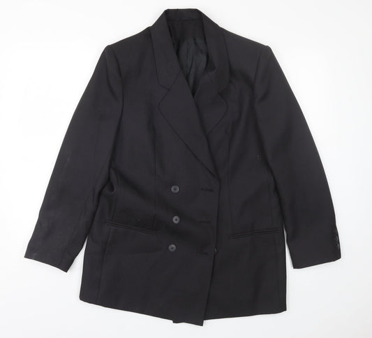 Additional front view of Classics women’s black jacket suit, size UK 14