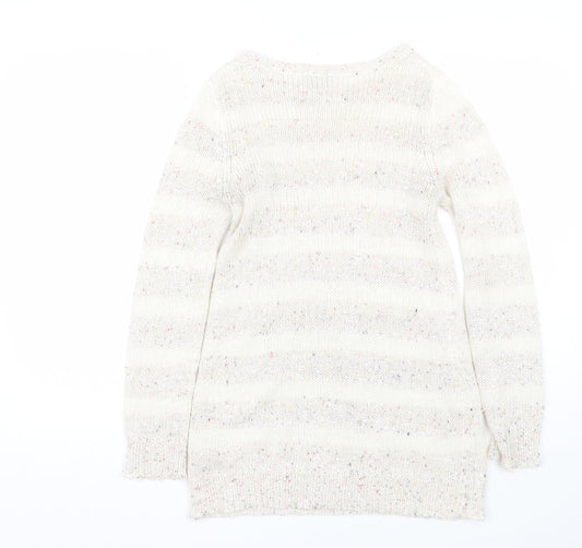 Womens UK Size 10 Peacocks White Pullover Jumper