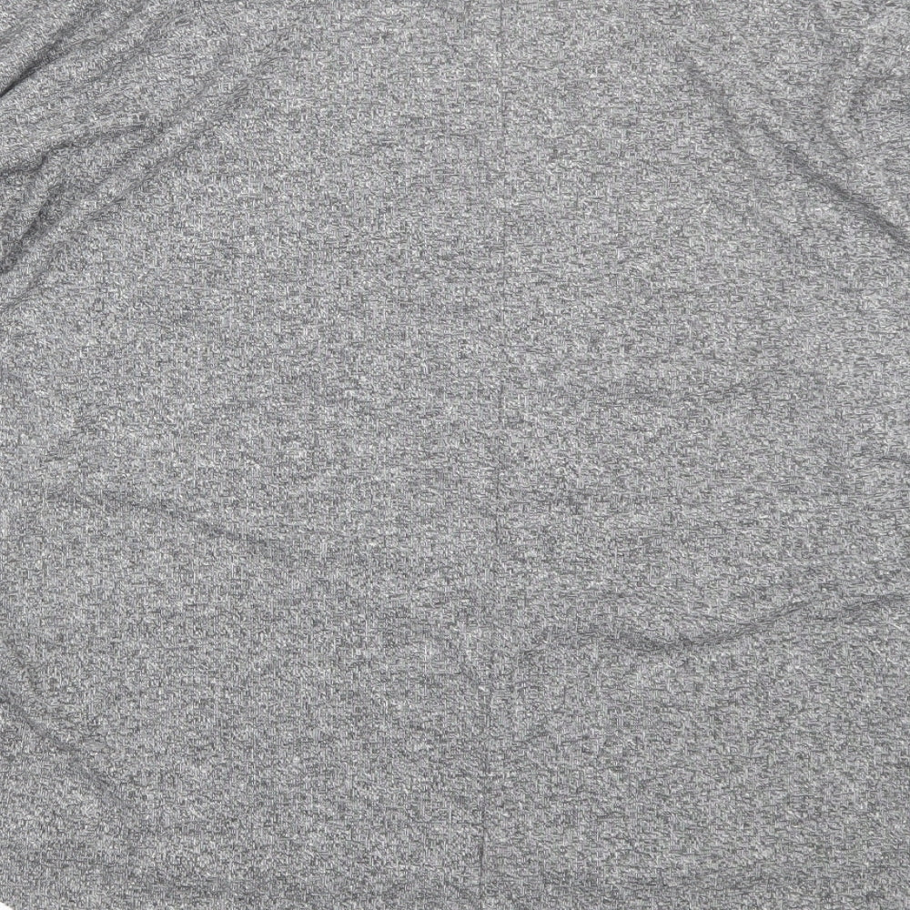 Womens UK Size 10 Topshop Grey Basic T-Shirt