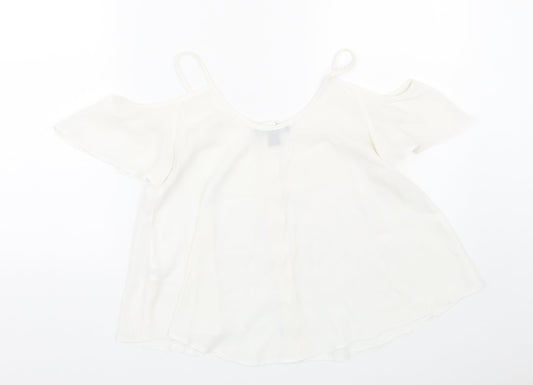 Atmosphere Womens White Basic Tank Size 6