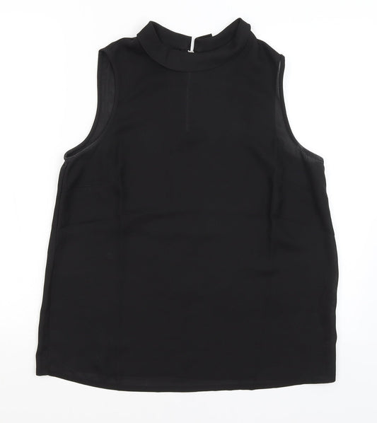 Additional front view of Joanna Hope women’s black basic tank, size UK 14