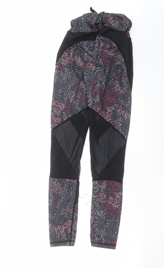 Womens UK Size S Crane Extra-Slim Fit Compression Black Leggings