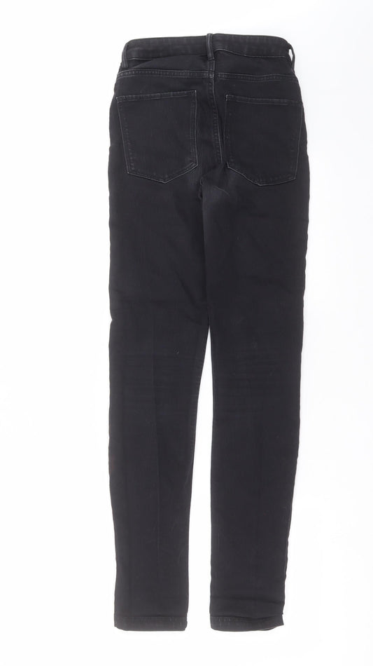 H&M Womens Grey Denim Skinny Jeans Size 26 in L29 in