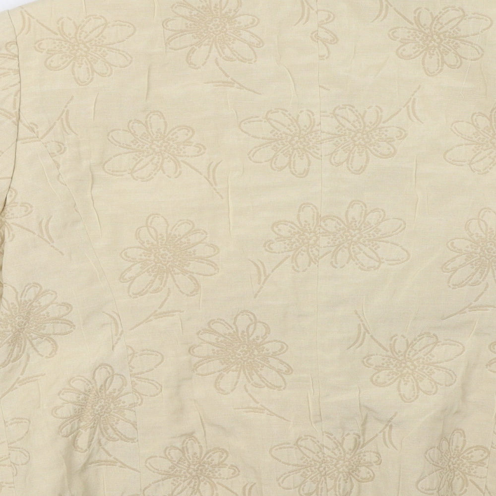 Gerry Weber Womens Beige Jacket Blazer Size 16