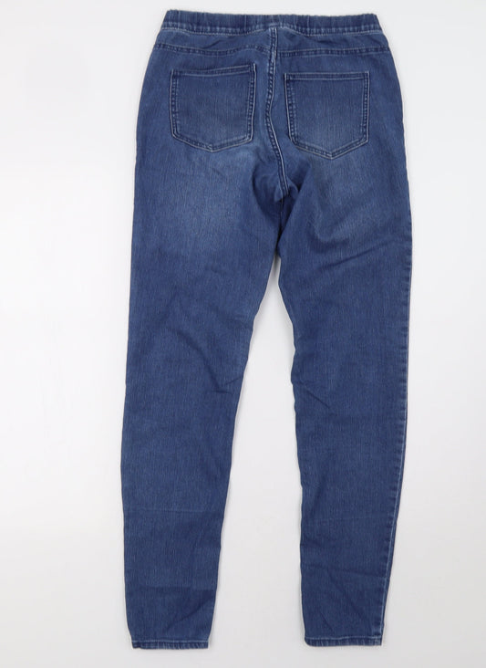 Womens UK Size 10 H&M Regular Fit Jegging Blue Trousers