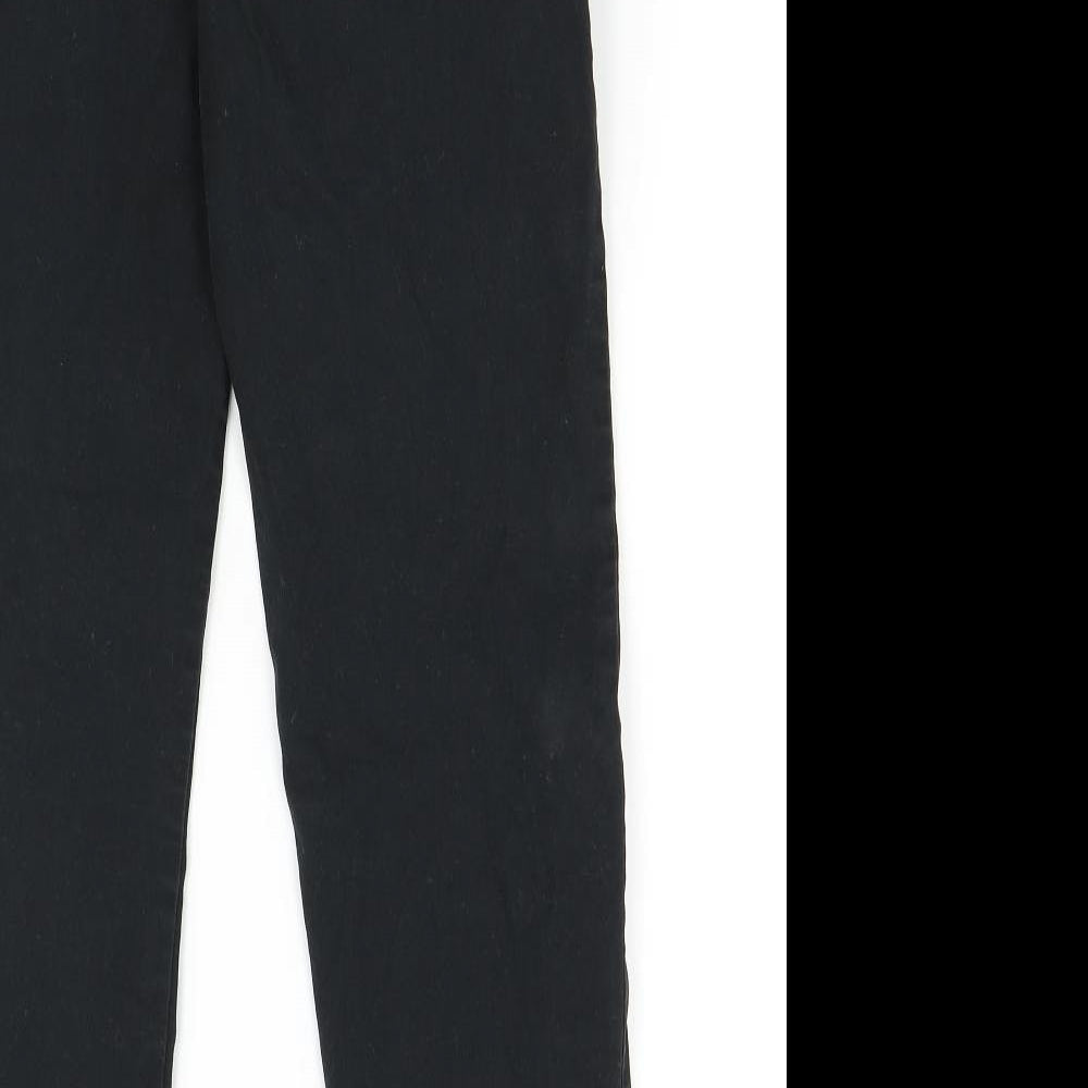 M&S Womens Black Straight Jeans Size 30 L33 in