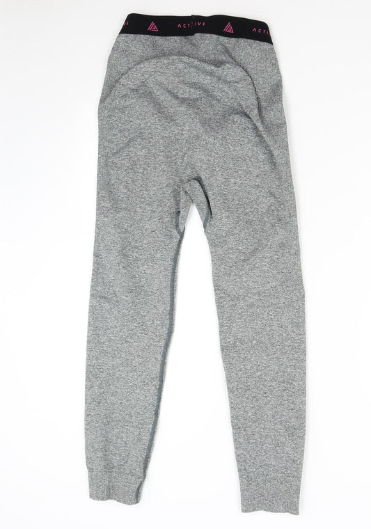 NEXT Womens Grey Compression Leggings Size L L25 in