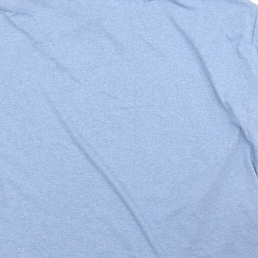 M&S Womens Blue Basic T-Shirt Size M - PJ top